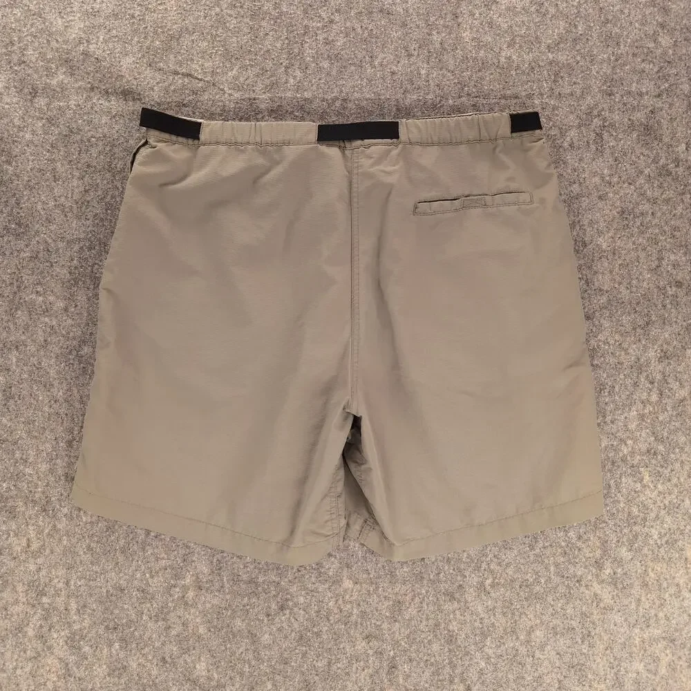 Eddie Bauer Shorts Womens XL Green EBTEK Vintage Nylon Utility Hiking Travel
